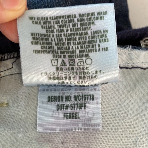 Joe's Jeans Maternity Ferrel Long Bermuda Distressed Jean Shorts Pull On Stretch - Picture 9 of 15